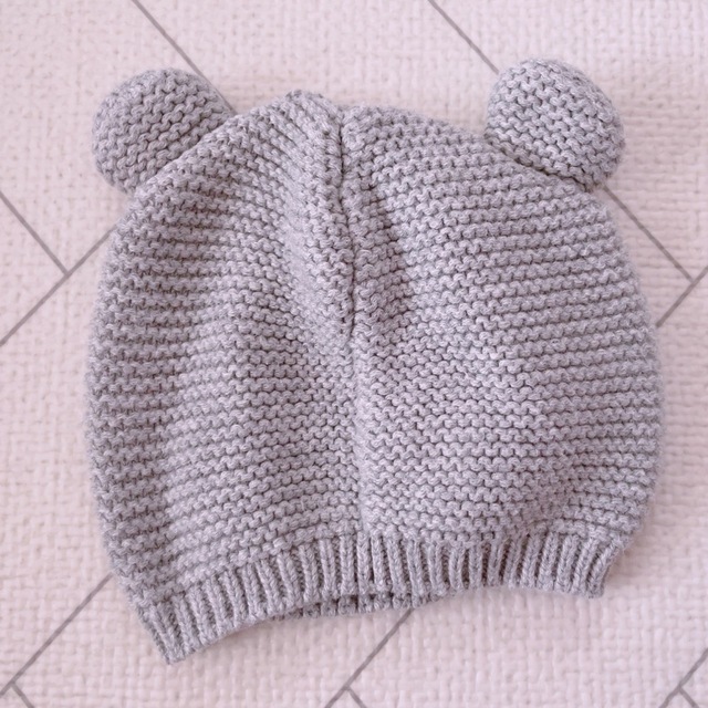 babyGAP(ベビーギャップ)のBear knit beanie babyGAP  GAP クマ ベア ニット帽 キッズ/ベビー/マタニティのこども用ファッション小物(帽子)の商品写真