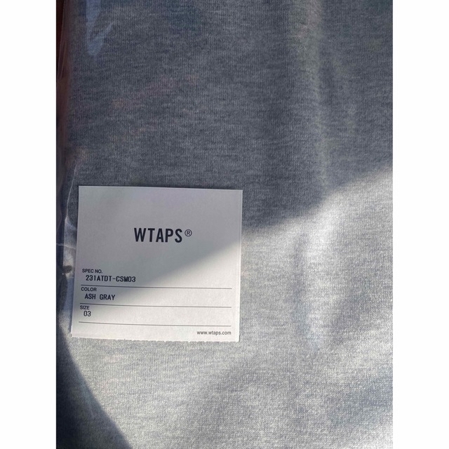 W)taps(ダブルタップス)の23SS WTAPS DESIGN LS ASH GRAY L メンズのトップス(Tシャツ/カットソー(七分/長袖))の商品写真