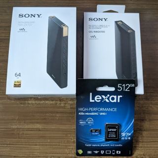 SONY NW-ZX707 5年保証、ケース、SDカード付き-