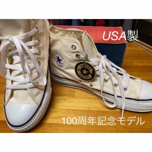 100周年限定モデル USA製 コンバース ハイカットスニーカー-