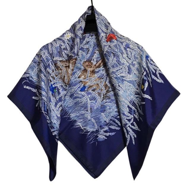 エルメス スカーフ美品 カレ90 うさぎ 【最安値に挑戦】 ahq.com.mx
