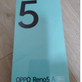 【新品未開封】OPPO Reno5 A SIMフリー　シルバーブラック(スマートフォン本体)