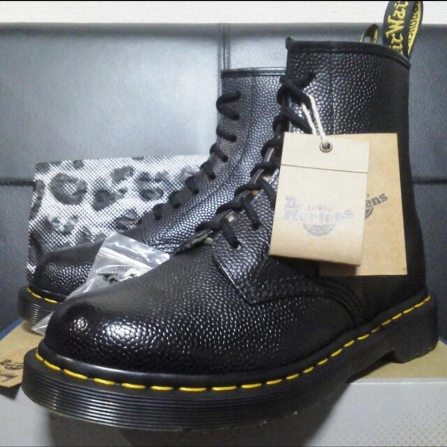 ブラック×レオパード柄サイズ【専用】Dr.Martens×STUSSY 8ホール UK6 黒 男女可