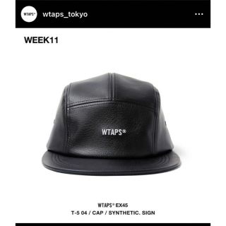 ダブルタップス(W)taps)のWTAPS 22AW T-5 04 BLACK 新品未使用　未試着(キャップ)