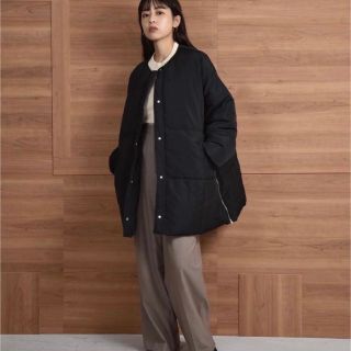 fiber down no collar blouson(ダウンジャケット)