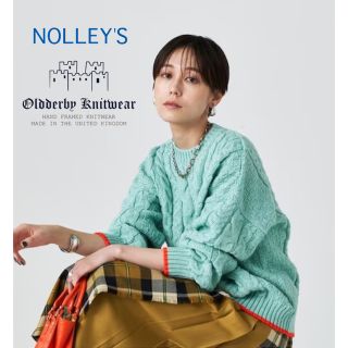 ⭐️NOLLEY’S⭐️ノーリーズ アンゴラ混 ケーブルニット