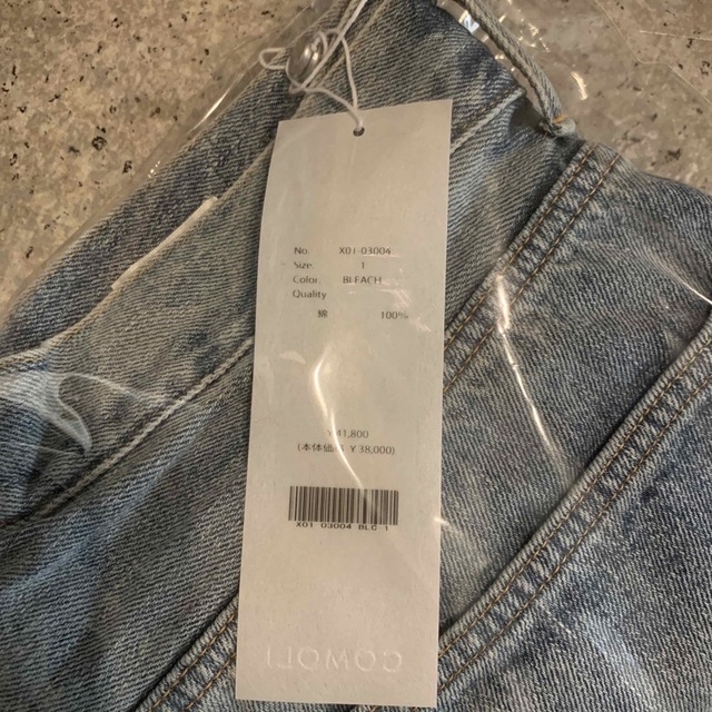 COMOLI - comoli 23SS デニム5Pパンツ ブリーチ サイズ1の通販 by
