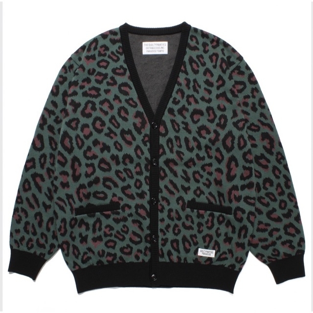 19,980円WACKOMARIA LEOPARDKNIT JACQUARD CARDIGAN