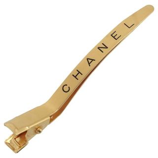 シャネル(CHANEL)のシャネル ヘアクリップ 髪留め ゴールド ヴィンテージ 小物 美品 4326(バレッタ/ヘアクリップ)