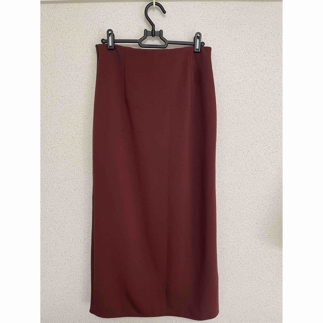 UNIQLO(ユニクロ)のユニクロ　ストレッチダブルフェイスナロースカート レディースのスカート(ロングスカート)の商品写真