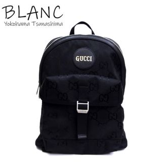 グッチ(Gucci)のグッチ オフザグリット バックパック ナイロン リュック ブラック 644992 GUCCI(リュック/バックパック)