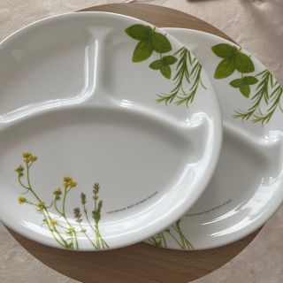 コレール(CORELLE)のコレール　２枚セット　割れにくい食器　リーフや花デザイン　ワンプレート(食器)