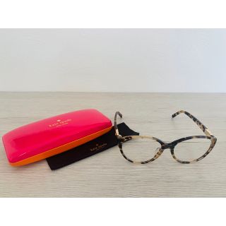 ケイトスペードニューヨーク(kate spade new york)の【美品】ケイトスペード kate spade メガネフレーム ベッコウ柄(サングラス/メガネ)