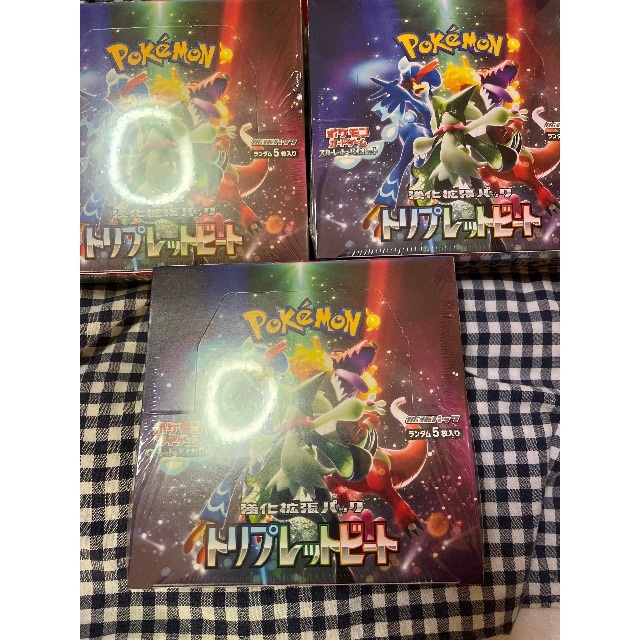 高い素材 ポケモンカード トリプレットビート3BOX 3BOX シュリンクつき