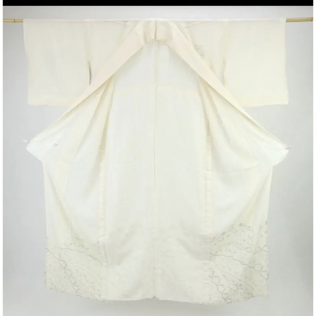夏付下げ訪問着　夏着物　白 レディースの水着/浴衣(着物)の商品写真