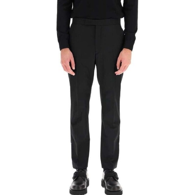 20AW RAF SIMONS 裾ジップ クラシックストレートパンツ ブラック 20AW RAF SIMONS 裾ジップ クラシックストレートパンツ ブラック