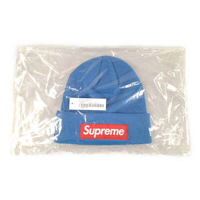 Supreme(シュプリーム)のSUPREME シュプリーム 22AW New Era BOX Logo Beanie BOXロゴ ビーニー ニットキャップ ブルー サイズフリー 正規品 / 29618 メンズの帽子(ニット帽/ビーニー)の商品写真