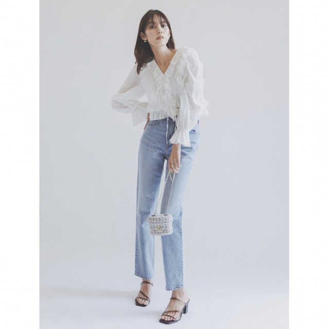 SNIDEL(スナイデル)のsnidel/Levi's ハイスリムストレートデニム(レングス27) レディースのパンツ(デニム/ジーンズ)の商品写真