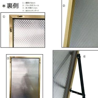 スタンドミラー 150cmx40cm 全身鏡 ゴールド 1421