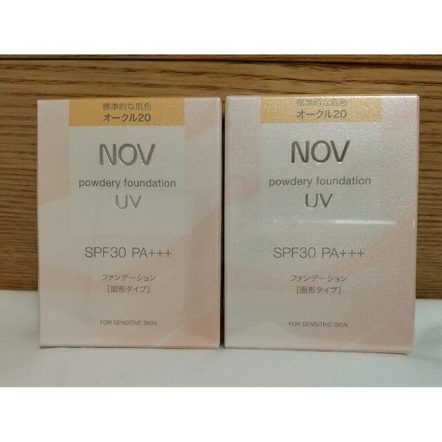 NOV(ノブ)のNOV ノブ パウダリーファンデーション UV  オークル20 ２個セット コスメ/美容のベースメイク/化粧品(ファンデーション)の商品写真