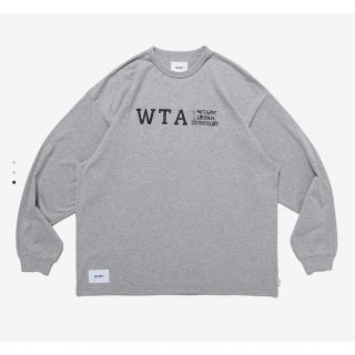 ダブルタップス(W)taps)の23SS WTAPS DESIGN LS ASH GRAY  Lサイズ(Tシャツ/カットソー(七分/長袖))