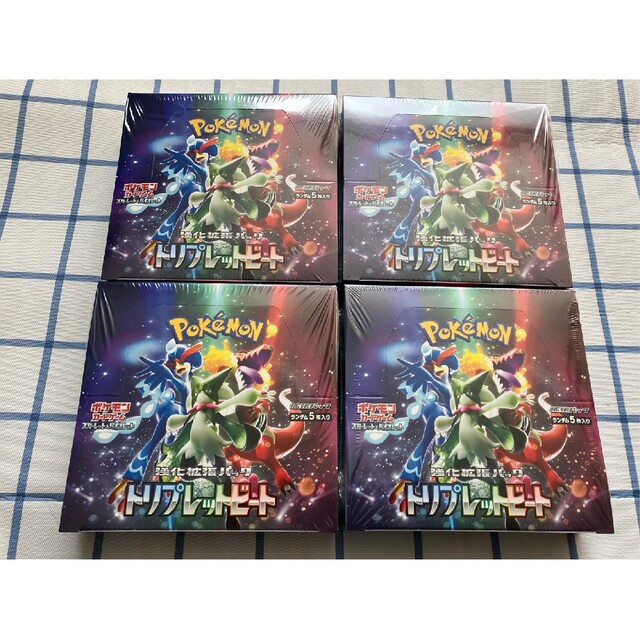 限定特価】 ポケモン カード トリプレットビート 4箱 未開封 BOX
