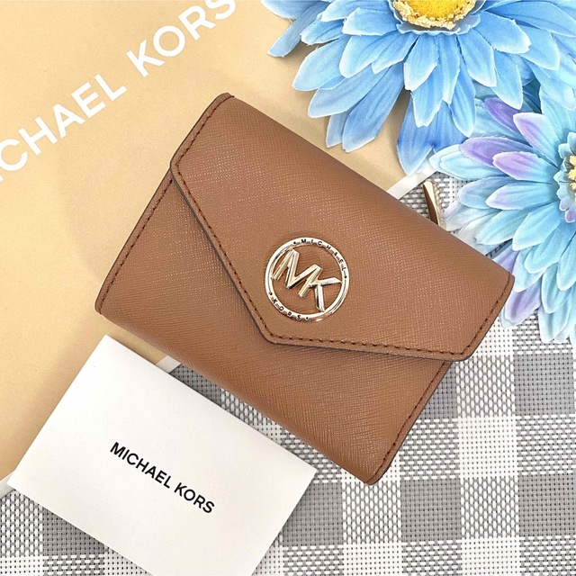 新品 MICHAEL KORS マイケルコース 折り財布 ブラウン