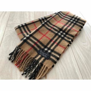 バーバリー(BURBERRY)の値下げ！【BURBERRYS/バーバリーズ】カシミヤチェックマフラー（ベージュ）(マフラー)