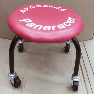 ナショナルタイヤ panaracer パイプ椅子 ローラー付  作業椅子(スツール)