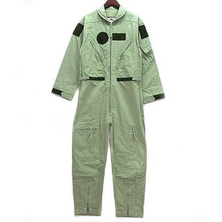 エムエムシックス(MM6)のメゾンマルジェラ MM6 アップリケ ジャンプスーツ つなぎ グリーン 緑 40(サロペット/オーバーオール)