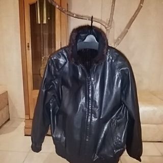 今の時期がお得★男女OK未着★カーフレザー&ミンクファー/リバーシブルジャケット