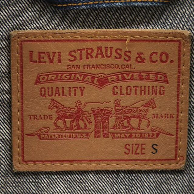 Levi's(リーバイス)のリーバイス USA製 トラッカージャケット デニムジャケット S ブルー Levi's ジージャン メンズ 【中古】  【230311】 メンズのジャケット/アウター(ダッフルコート)の商品写真