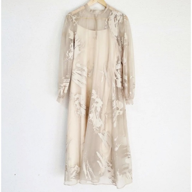 週末限定価格‼️RUBBER PAINT ART SHEER DRESS