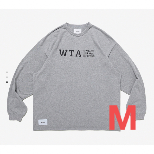 WTAPS ダブルタップス 21SS 211ATDT-CSM16 INSECT 01/LS/COPO インセクト ロゴ ポケット 長袖 Tシャツ ロングスリーブ ロンT ライトグレー 03