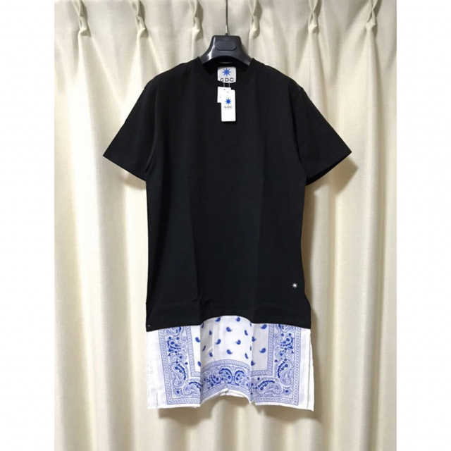 【新品】GDC バンダナ レイヤード Tシャツ L 定価8,800円 ブラック