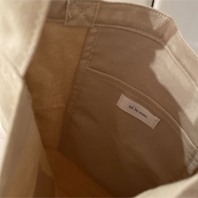 しまむら(シマムラ)のレディース　トートバッグ　淡色　タイダイ柄っぽ　ベージュ　カバン　新品 レディースのバッグ(トートバッグ)の商品写真