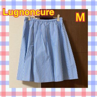 ルノンキュール(Lugnoncure)の【美品】ルノンキュール膝丈台形スカート　レディースMサイズ　lugnoncure(ひざ丈スカート)