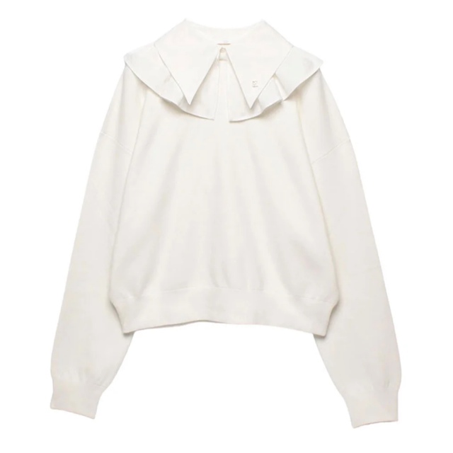 eimy istoire* スウェットニット ESピン付き(WHITE) 1