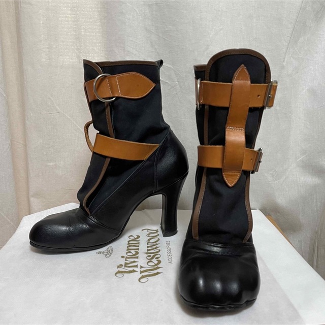 Vivienne Westwood チェック柄 ラバーボンテージブーツ | unimac.az