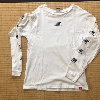 ニューバランス(New Balance)のニューバランス　M ロンT 白Tシャツ　ニューバラ(Tシャツ/カットソー(七分/長袖))