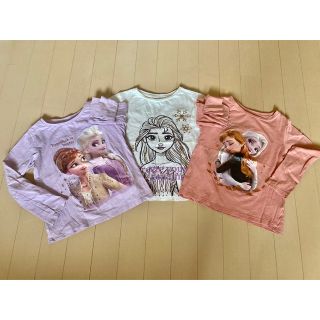 エイチアンドエム(H&M)のH&M アナと雪の女王　コットンロンT 3枚セット(Tシャツ/カットソー)