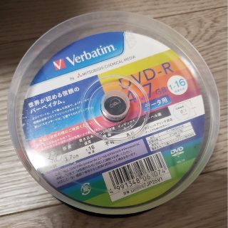 バーベイタム DVD-R 4.7GB PCデータ用 16倍速対応 25枚 DHR(その他)