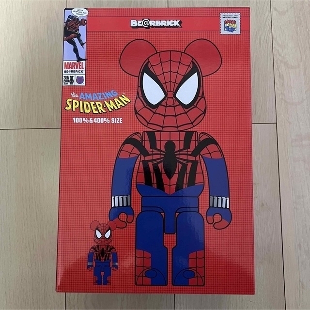 スパイダーマン　ベアブリック　100%＆400% BE@RBRICK