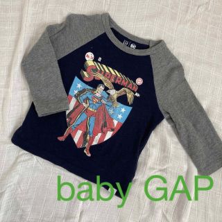 ベビーギャップ(babyGAP)のスーパーマンラグランロンT(baby GAP)(シャツ/カットソー)