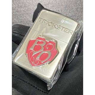 zippo トリックスター 立体メタル レッド 両面加工 2016年製 ②(タバコグッズ)