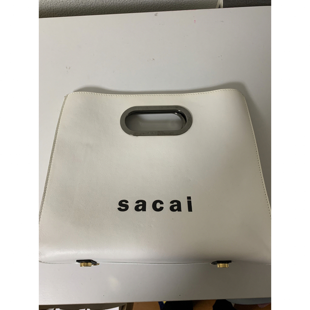 sacai ロゴショッパーミニハンドバッグ