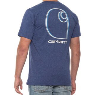カーハート(carhartt)の【S】Carhartt カーハート グラフィックロゴプリントT ブルーヘザー(Tシャツ/カットソー(半袖/袖なし))