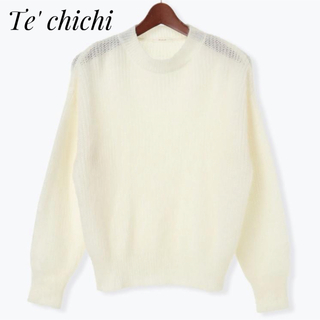 テチチ(Techichi)の【新品タグ付き】Te chichi ニット　セーター　プルオーバー　ホワイト(ニット/セーター)