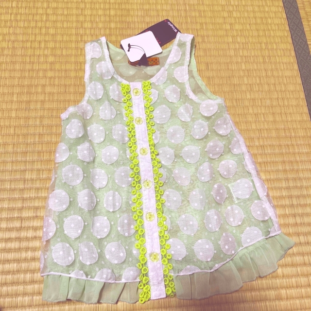 新品未使用品　ノースリーブワンピース キッズ/ベビー/マタニティのキッズ服女の子用(90cm~)(ワンピース)の商品写真