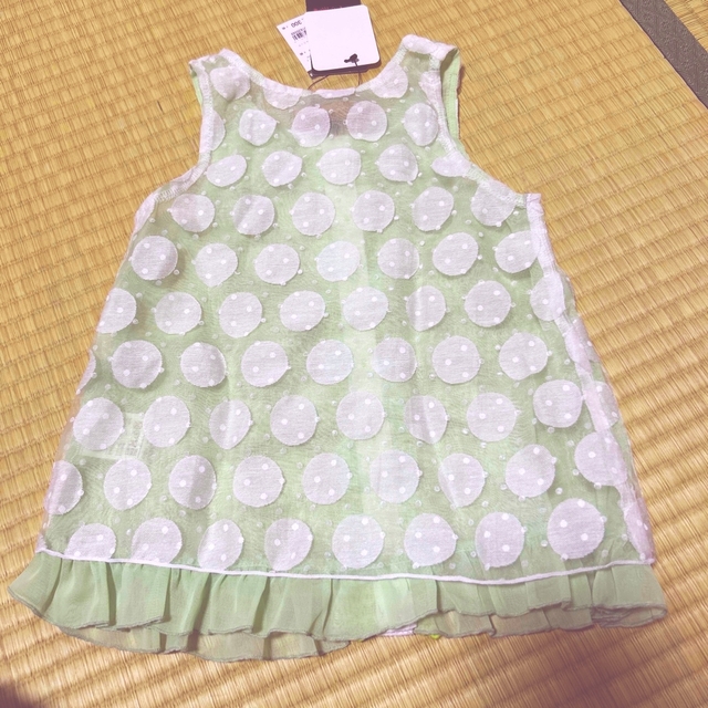 新品未使用品　ノースリーブワンピース キッズ/ベビー/マタニティのキッズ服女の子用(90cm~)(ワンピース)の商品写真